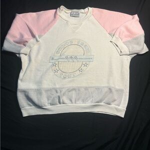 90s Vintage Canoe Team Tour Graphic Crewneck Elbow Sleeve